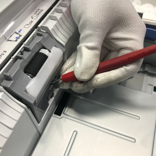 Brother DR730 Compatible Drum Unit — seen inside the printer it fits